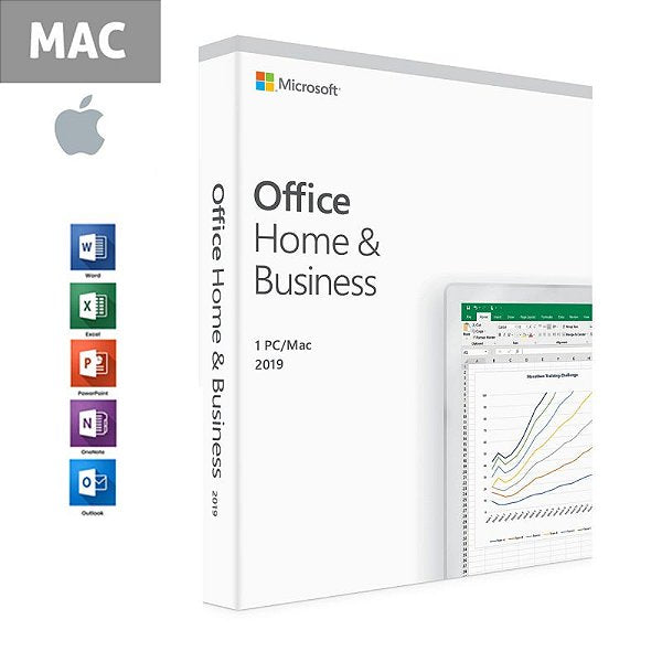 Office Home and Business 2019 para Mac - Cartão Chave de Licença