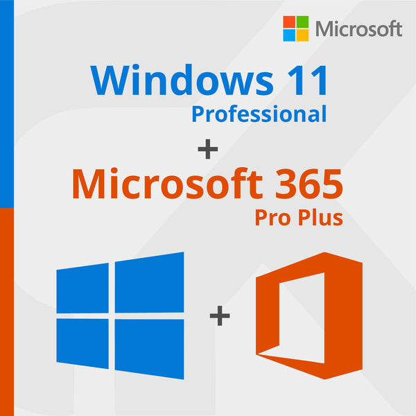 Windows 11 Pro + Office 365 2024 - Cartão Chave de Licença