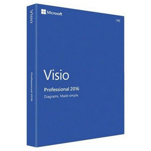 Microsoft Visio Professional 2016 - Cartão Chave de Licença