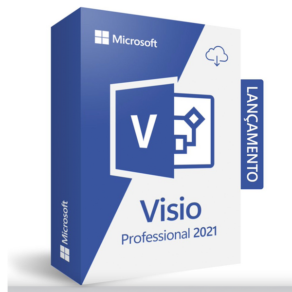 Microsoft Visio Professional 2021 - Cartão Chave de Licença